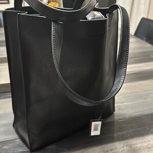 Sleek Black Tote Bag